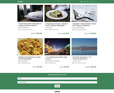 imagen de paggina de cupones