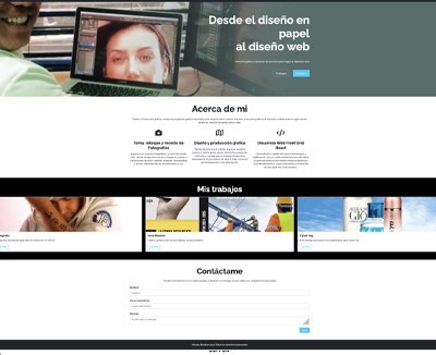 imagen de pagina forkeada y commiteada en github